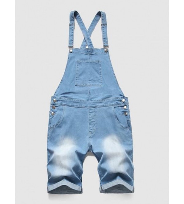 Pockets Casual Denim Jumpsuit