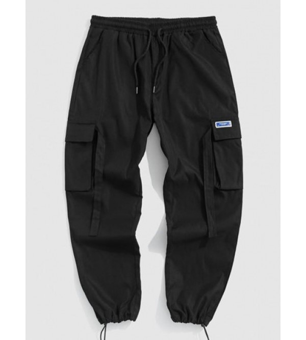 Multi-pocket Drawstring Leg Cargo Pants
