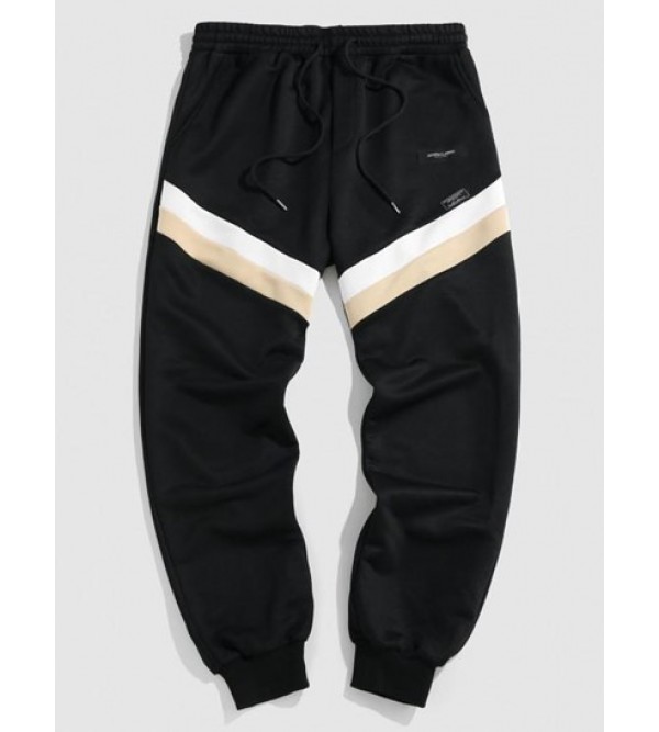 Colorblock Spliced Jogger Sweatpants