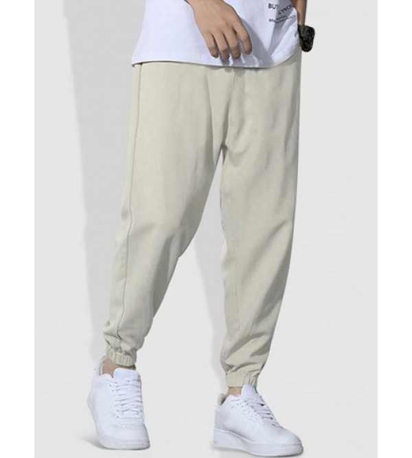 Drawstring Pocket Jogger Pants