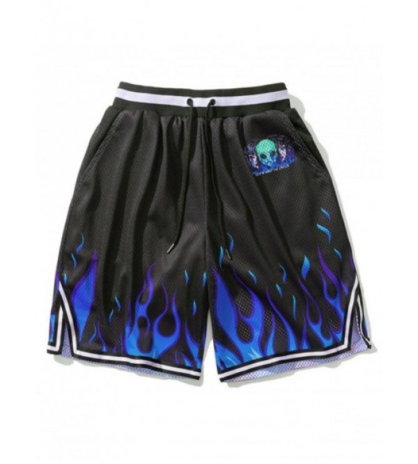 Flame ET Graphic Elastic Wasit Shorts