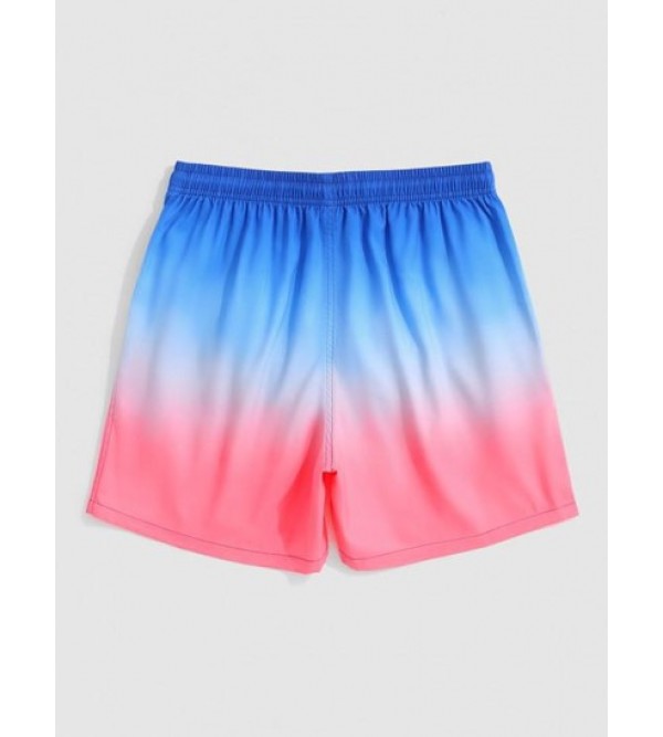 Ombre Print Vacation Shorts