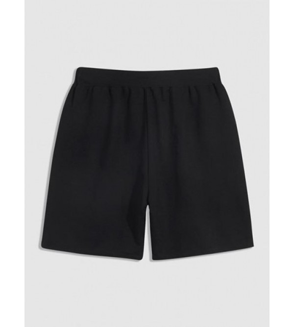 Smile Face Graphic Streetwear Cotton Sweat Shorts