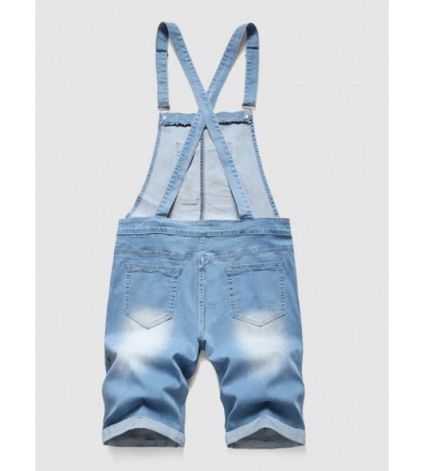 Pockets Casual Denim Jumpsuit