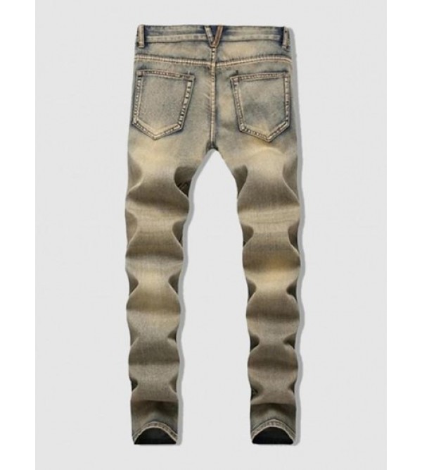 Retro Ripped Casual Denim Jeans