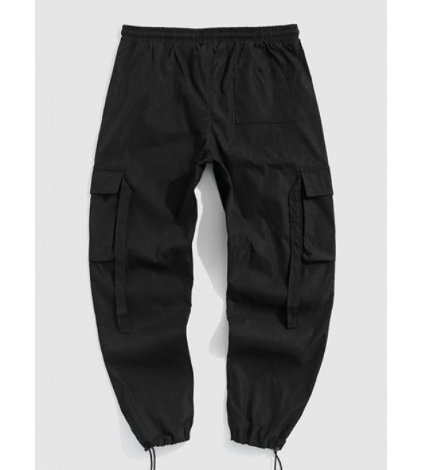 Multi-pocket Drawstring Leg Cargo Pants
