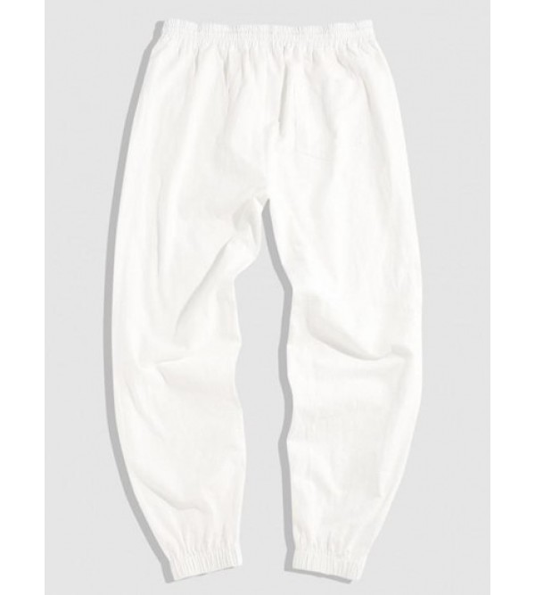 Solid Color Label Design Sweatpants