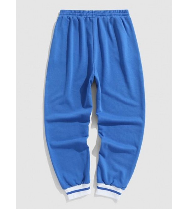 Letter CALIFORNIA Printed Drawstring Jogger Pants