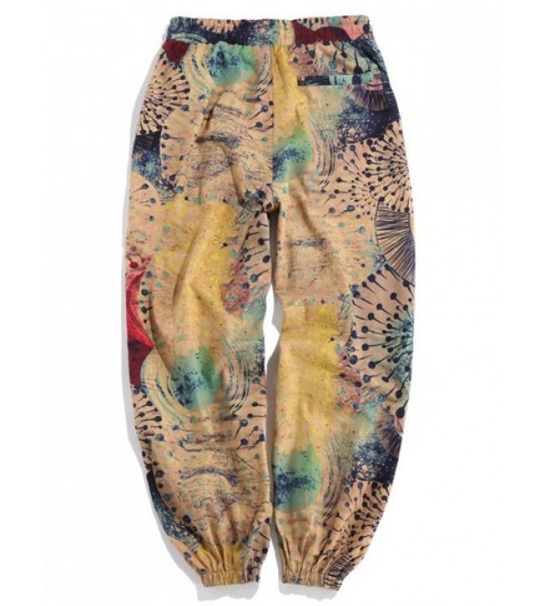 Novelty Painting Printed Casual Pants