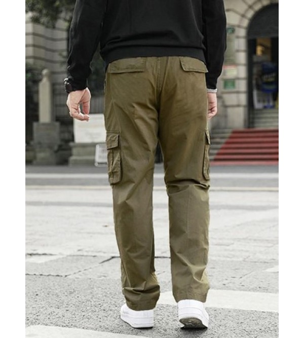 Drawstring Applique Cargo Pants