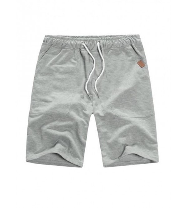 Patch Design Sweat Shorts