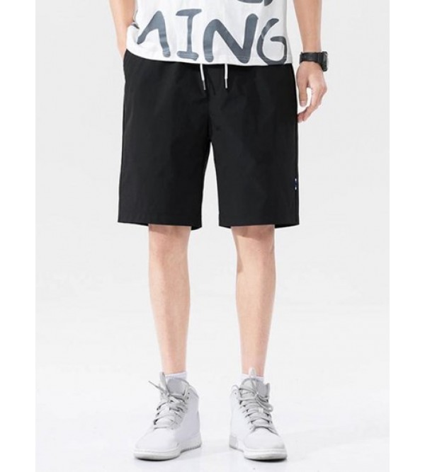 Pockets Drawstring Shorts