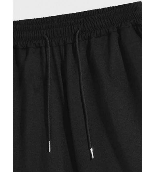 Handwriting California Letter Print Casual Shorts