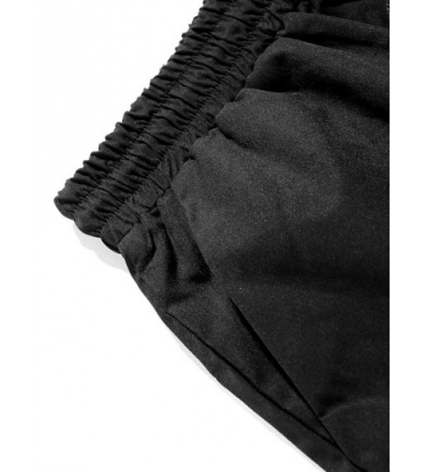 Brooklyn Letter Printed Drawstring Streetwear Basketball Shorts