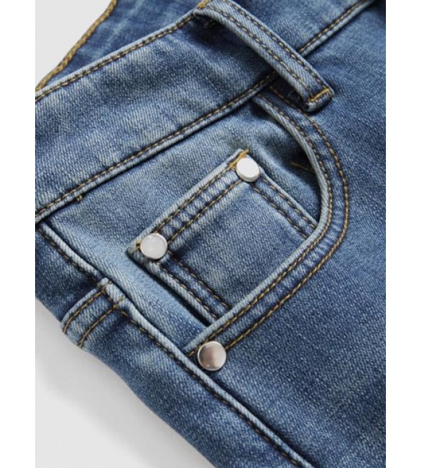 Faux Fur Lined Scratch Warm Jeans