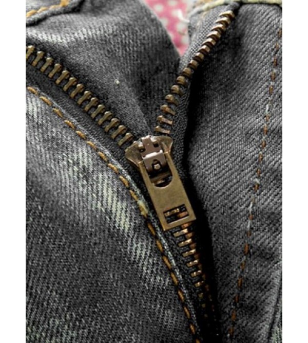 Retro Ripped Casual Denim Jeans