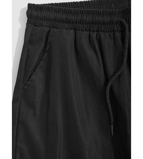 Multi-pocket Drawstring Leg Cargo Pants