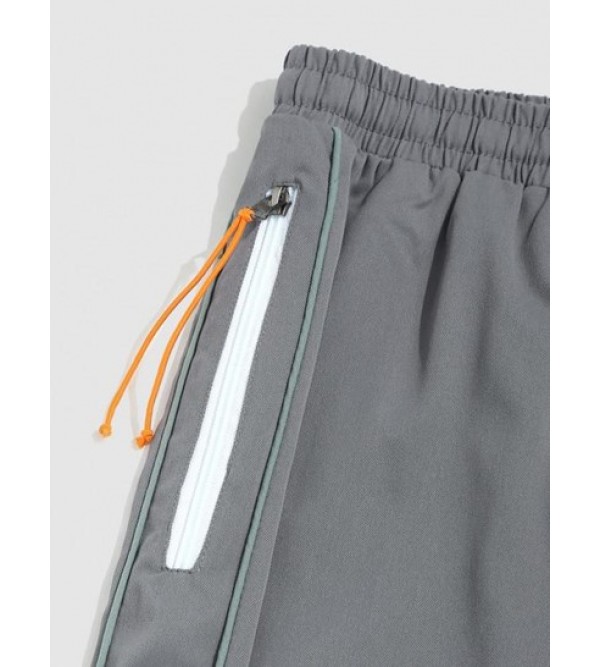 Sculpture Patched Stripe Casual Pants