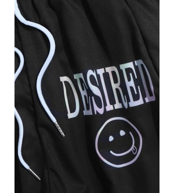 Tie Dye Print Casual Pocket Beam Feet Pants