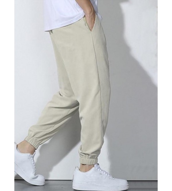 Drawstring Pocket Jogger Pants