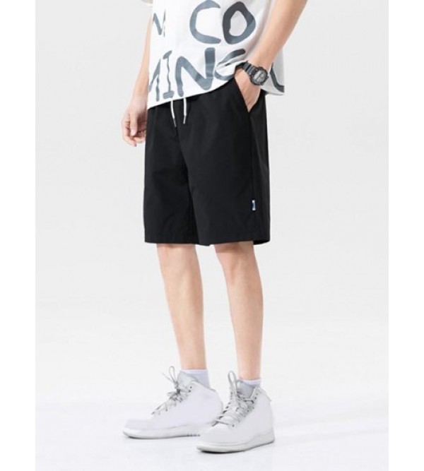 Pockets Drawstring Shorts