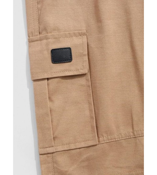 Drawstring Back Pocket Cargo Shorts