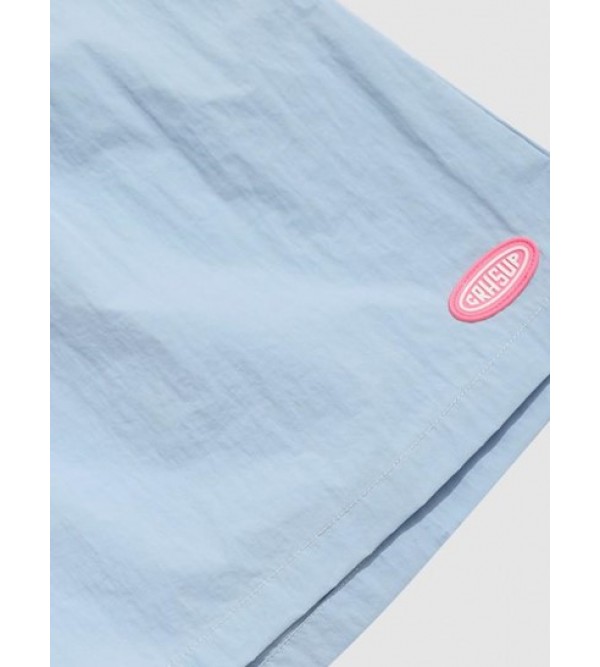 Two-tone Drawstring Casual Shorts