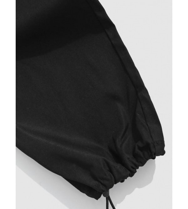 Multi-pocket Drawstring Leg Cargo Pants