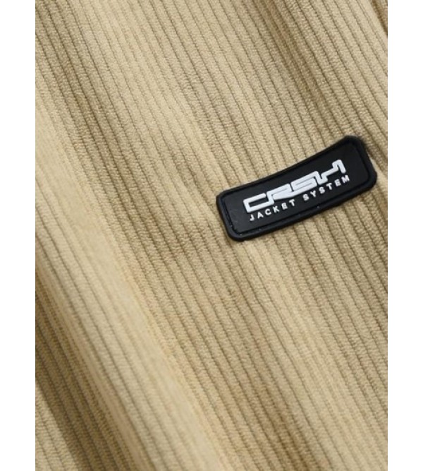 Solid Color Beam Feet Corduroy Pants