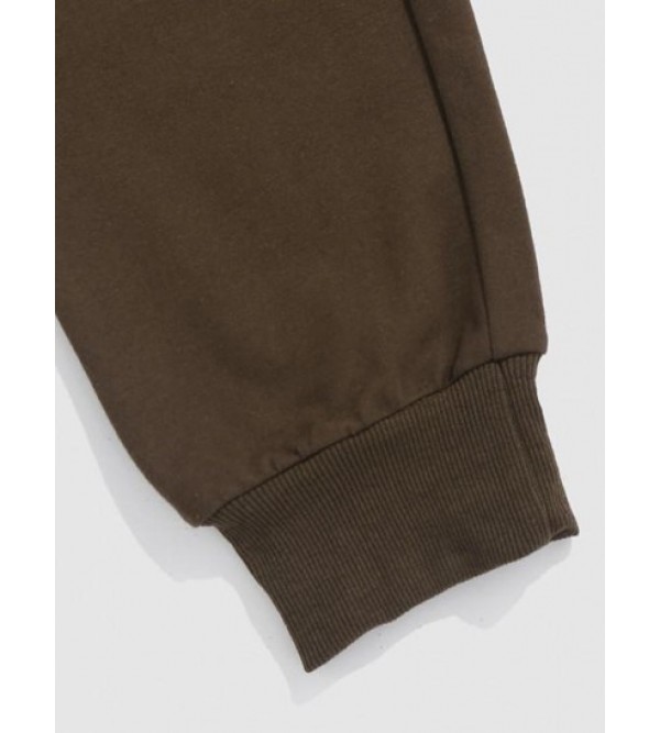 Los Angeles Letter Printed Drawstring Sweatpants