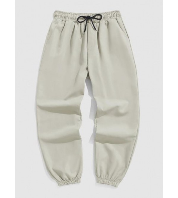 Drawstring Pocket Jogger Pants