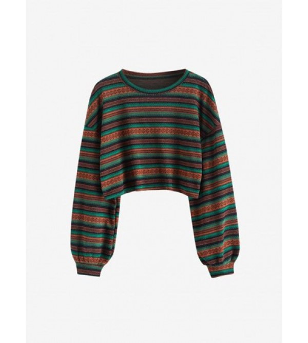 Ethnic Cropped Knitwear